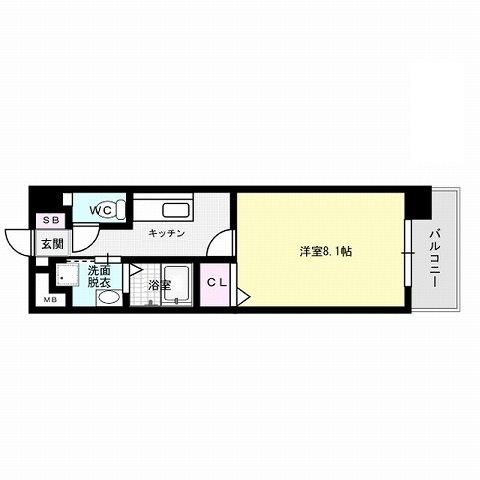 メルクリオ西新 間取り