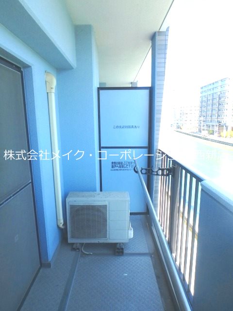 メルクリオ西新 ベランダ