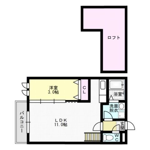 フェルティーレ賀茂～ネット無料～ 間取り