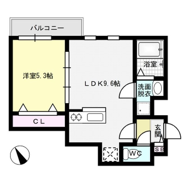レソナ南福岡 301号室 間取り