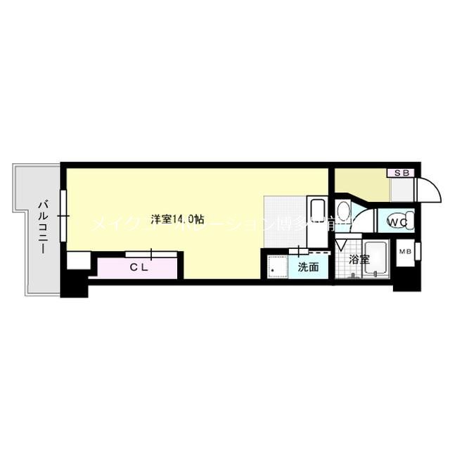 ハイラーク博多駅前 間取り