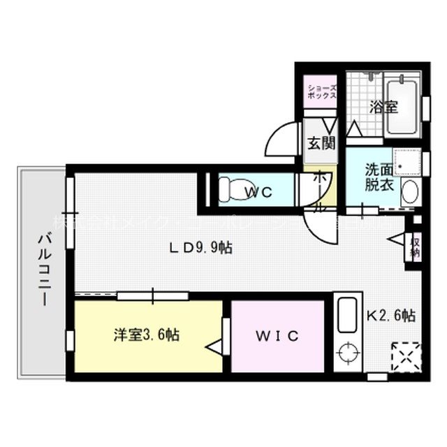 T`s Coat 203号室 間取り