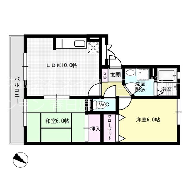 セジュール・プランタン 203号室 間取り