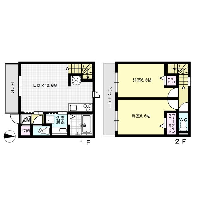 D-room博多諸岡A棟 間取り