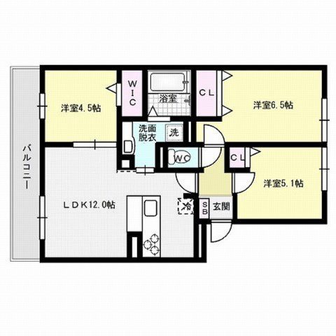 シャルマンひまわり～ネット無料～ 間取り