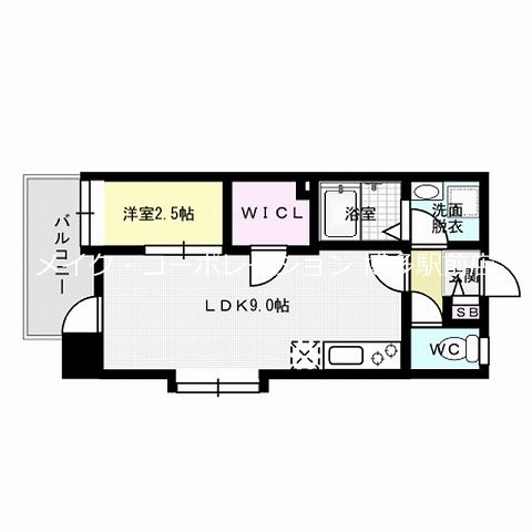 レブリアント千代(旧アヴァンティ千代) 間取り