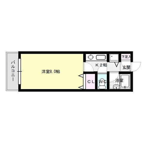 ロマネスク西新第5 間取り