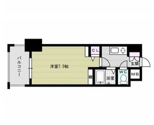 ダイナコートテソロ西新 間取り