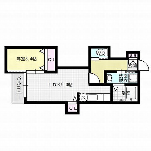 SMILEAX藤崎南 間取り