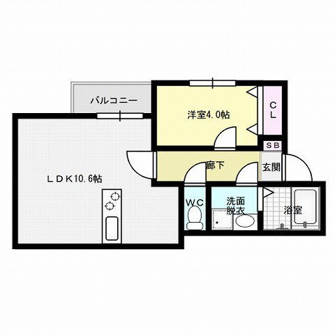 クレオン姪浜弐番館 間取り
