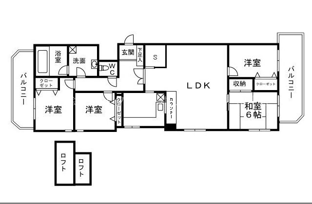 ルブラン薬院 間取り
