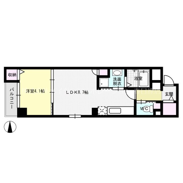 フラントート 303号室 間取り