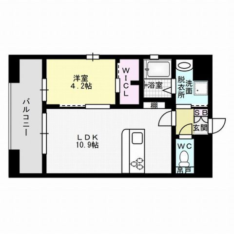 プレミアムレジデンス別府駅前～ネット無料～ 間取り