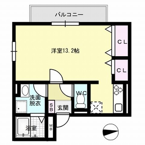 D-room夏目　弐番館 間取り