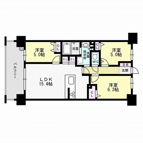 パークアソシア原テラス 間取り