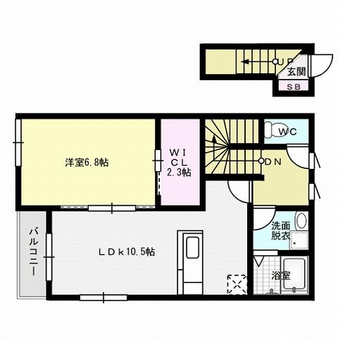 クレアモント~駐車場無料~ 間取り