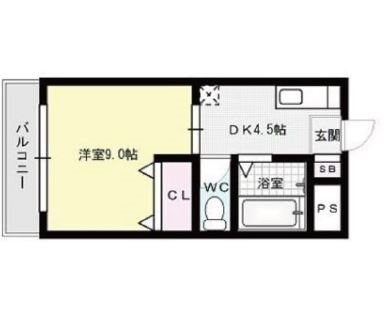 リバーコート西新 間取り