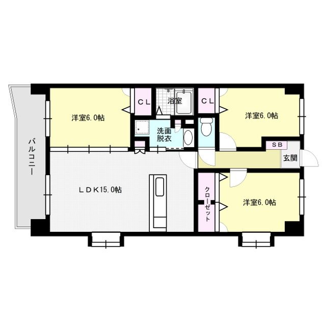 グリュックスクレー 間取り図