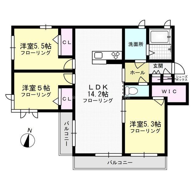 シャーメゾン薬院 間取り