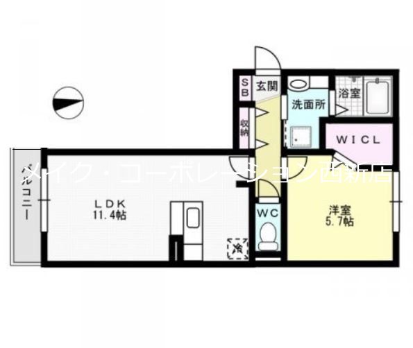 メゾンド　フルール 間取り