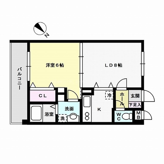 メルベージュ中央 間取り図