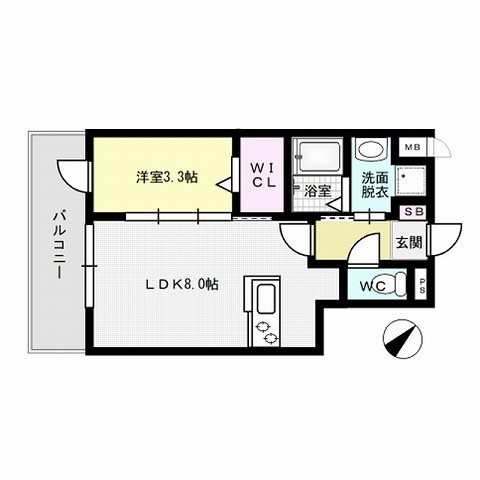 リアンプレミアム室見ステーション 間取り