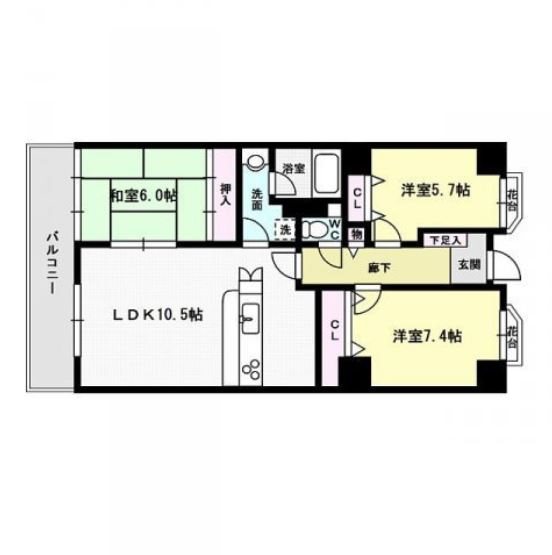 プライムメゾン百道浜 間取り