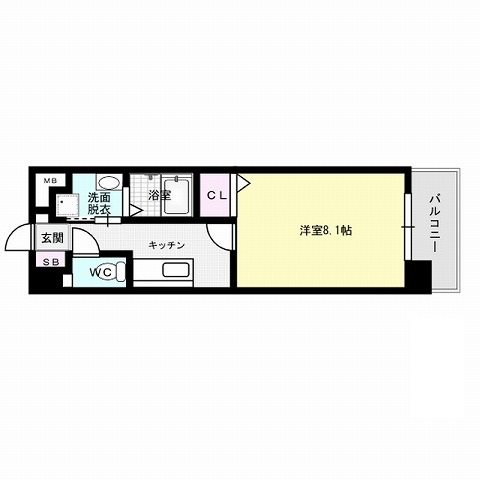 メルクリオ西新 間取り