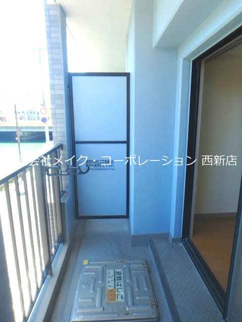 メルクリオ西新 ベランダ