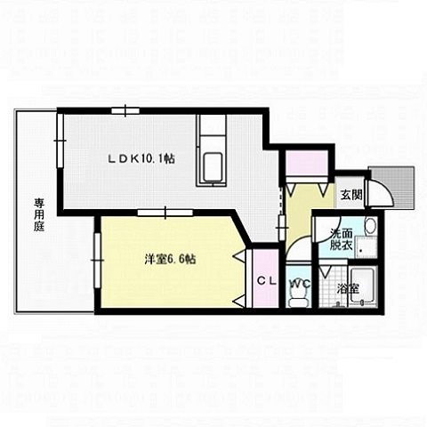 クレアモント~駐車場無料~ 間取り