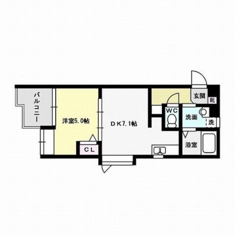 クラージュ田島 間取り