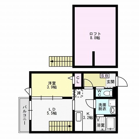 アドバンス野芥駅前～ネット無料～ 間取り