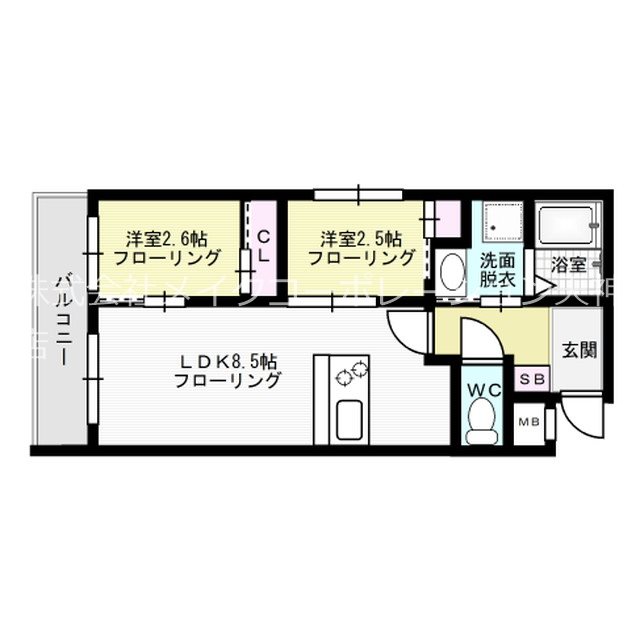 リアンプレミアムレジデンス平和  間取り