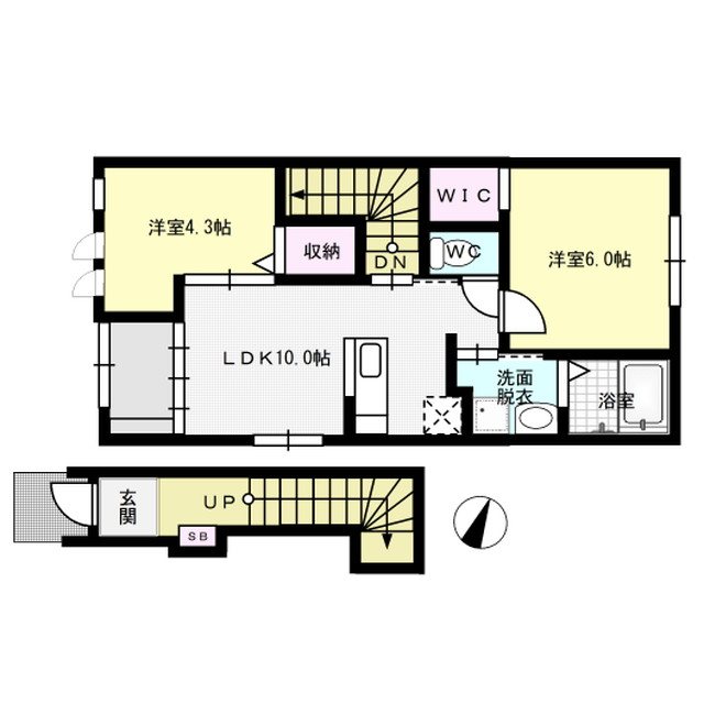 Sunny villa 205号室 間取り