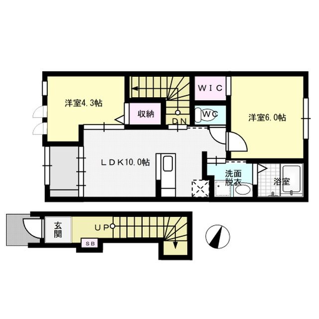 Sunny villa 202号室 間取り