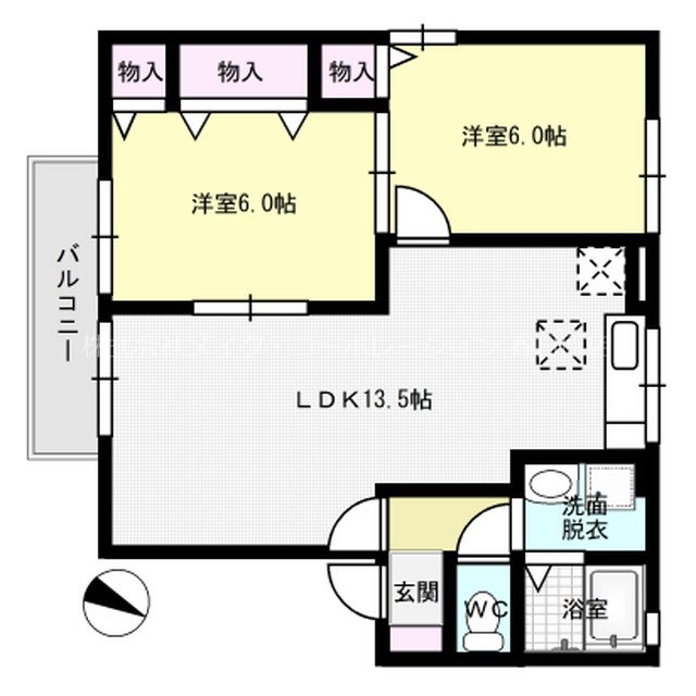 間取り ルミエール藤A棟 間取り図