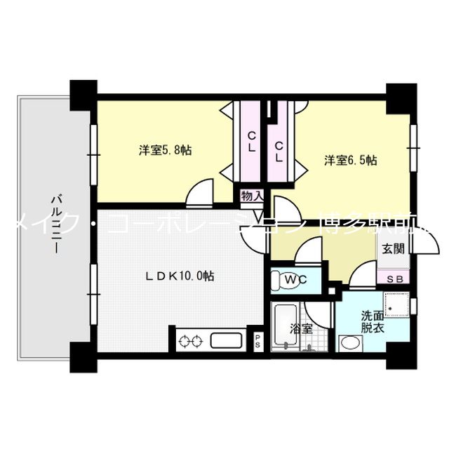 第4ケイコーマンション竹下 間取り
