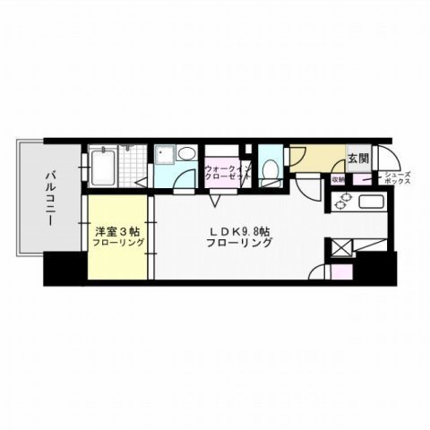 グランフォーレプライム西新 間取り