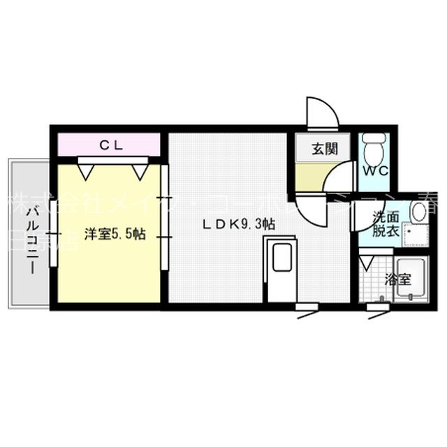 Clartvilla博多南 103号室 間取り