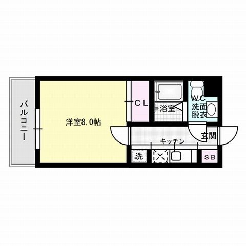 エステートモア鳥飼NOVA 間取り