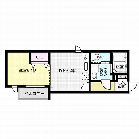 Branche藤崎～ネット無料～ 間取り