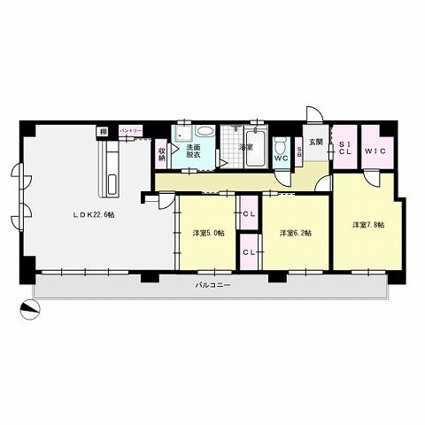 E・Maison Nishijin【旧八和ビル】 間取り