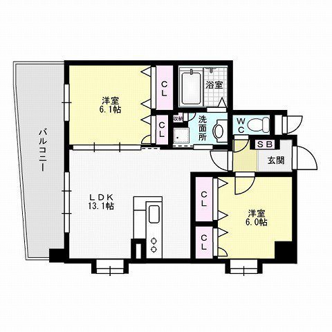 レジデンス　ソレイユ 間取り