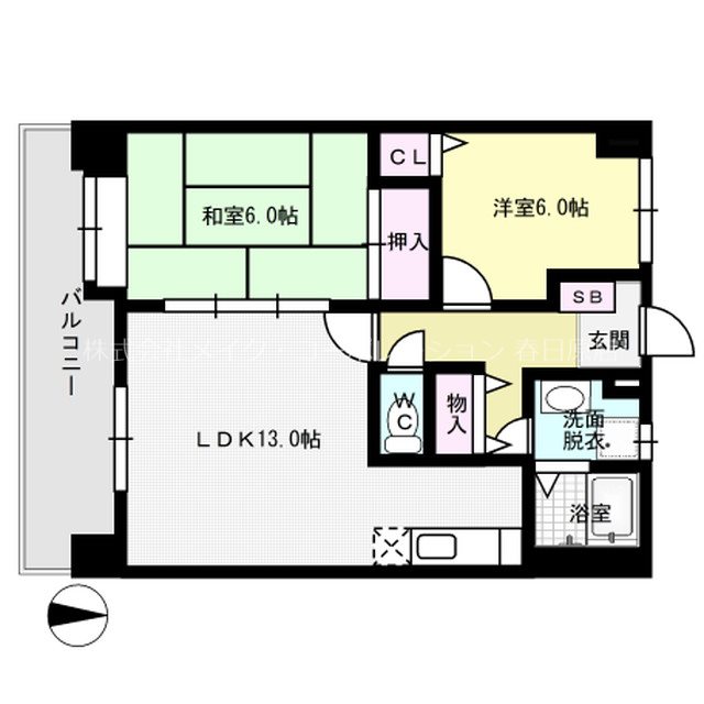 アルカンシェル25 間取り図