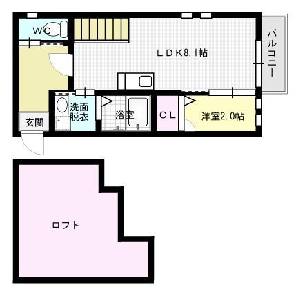 ビータス賀茂弐番館～ネット無料～ 間取り