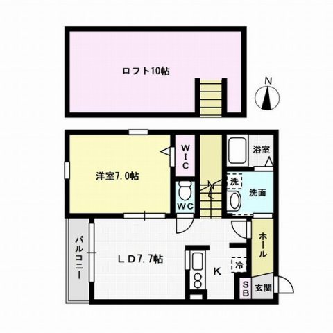 Ｍ.Ｋオリオン賀茂～ネット無料～ 間取り