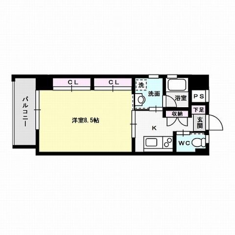 グロリアス西新～駅近マンション～ 間取り