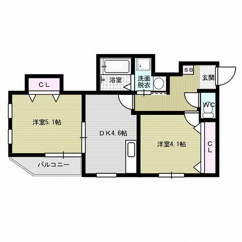 ユゥ＆ミィ金山駅前D棟 間取り