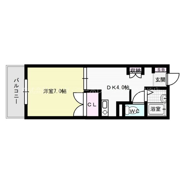 クレイドル博多南 201号室 間取り