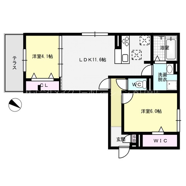 D-roomKOTOBUKI 103号室 間取り